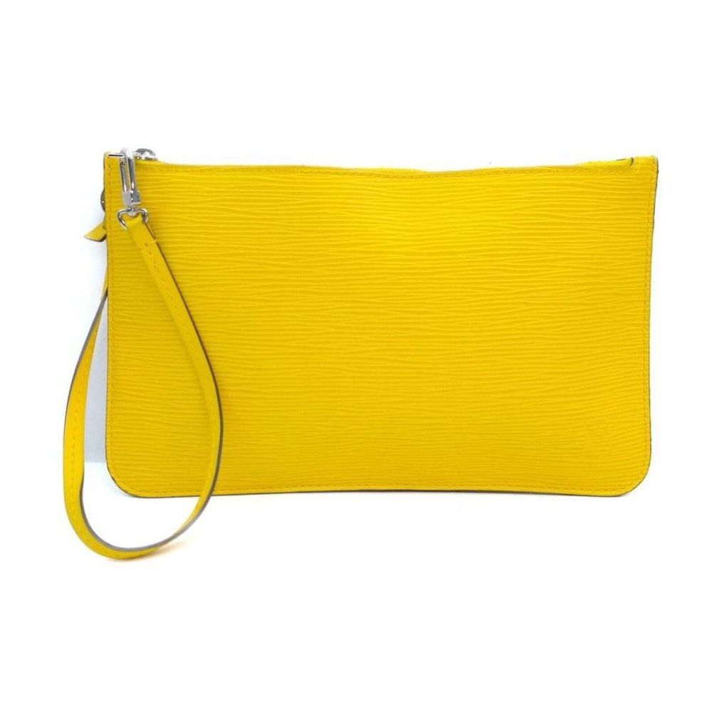 Louis Vuitton Yellow Epi Leather Neverfull Pochett